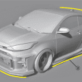 Voltex GR Yaris Side Skirt Spoiler