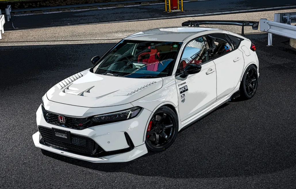 Voltex Civic Type R FL5 Vented Hood - Voltex Racing North America